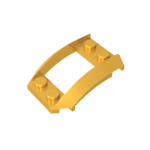 Wheel Arch, Wedge 4 x 3 Open with Cutout and Four Studs #47755