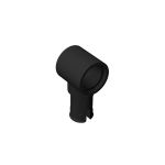 Technic Pin Connector Hub with 1 Pin with Friction Ridges Lengthwise #15100 Black 1 KG