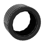 Tyre 81.6 x 44 ZR Technic Straight Tread #23799 Black 1000 pieces