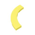 Tile 4 x 4 Curved, Macaroni #27507 Bright Light Yellow 1 KG