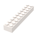 Brick 2 x 10 #3006 White 1KG