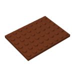 Plate 6 x 8 #3036 Reddish Brown 500 pieces