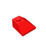 Slope 45 2 x 2 Double Convex Corner #3045 Red 500 pieces