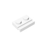 Plate Special 1 x 2 with Door Rail #32028 White 300 pieces