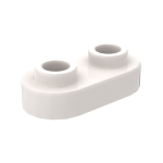 Plate Round 1 x 2 With Two Open Studs #35480 White 100 pieces