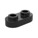 Plate Round 1 x 2 With Two Open Studs #35480 Black 100 pieces