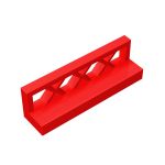 Fence 1 x 4 x 1 #3633 Red 10 pieces