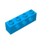 Technic Brick 1 x 4 [3 Holes] #3701 Dark Azure 1 KG