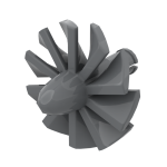 Jet Engine Fan with 10 Blades and Technic Pin #46667