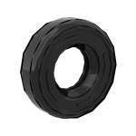 Tyre 14 x 4 Smooth Small Single #59895 Black 1000 pieces