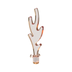 Wave / Flame Rounded Undetermined Handle #6126