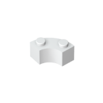 Curved Brick 2 Knobs #3063