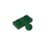 Plate Special 1 x 2 with 5.9mm Centre Side Towball #14417 dark green