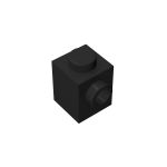 Brick Special 1 x 1 with Stud on 1 Side #87087 Black 1KG