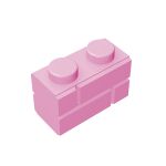 Brick Special 1 x 2 with Masonry Brick Profile #98283 Bright Pink 1 KG