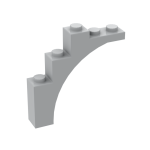 Brick Arch 1 x 5 x 4 #14395 Light Bluish Gray 100 pieces