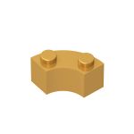 Curved Brick 2 Knobs #3063 Pearl Gold 1000 pieces
