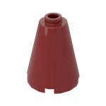 Cone 2 x 2 x 2 with Completely Open Stud #14918 Dark Red 10 pieces