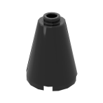 Cone 2 x 2 x 2 with Completely Open Stud #14918 Black 1000 pieces