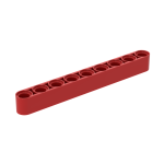Technic Beam 1 x 9 Thick #40490 Red 10 pieces