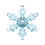 Snow Flake  4 x  4 #42409 Trans-Light Blue 10 pieces