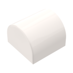Brick Curved 1 x 1 x 2/3 Double Curved Top, No Studs #49307 White 10 pieces