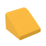 Slope 30 1 x 1 x 2/3 (Cheese Slope) #50746 Bright Light Orange 100 pieces