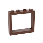 Window 1 x 4 x 3 - No Shutter Tabs #60594 Reddish Brown 300 pieces