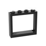 Window 1 x 4 x 3 - No Shutter Tabs #60594 Black 10 pieces