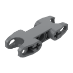 Technic Axle and Pin Connector 2 x 5 with Two Ball Joint Sockets Closed Sides Open Axle Holes #89650 Dark Bluish Gray 10 pieces