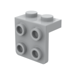 Bracket 1 x 2 - 2 x 2 #44728 Light Bluish Gray 100 pieces