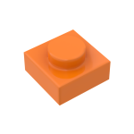 Plate 1 x 1 #3024 Orange 1000 pieces