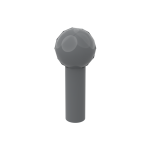 Bar 2L with Towball #22484 Dark Bluish Gray