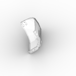 Panel 6 x 6 x 9 Corner Convex with Curved Top #6002