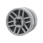 Wheel 14mm D. x 9.9mm with Centre Groove, Fake Bolts and 6 Spokes #11208 Light Bluish Gray 1000 pieces