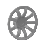 Wheel Cover 9 Spoke - 18mm D. #62701