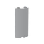 Cylinder Quarter 2 x 2 x 5 (Wall) #30987 Light Bluish Gray 1 KG