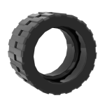 Tire 24 x 14 Shallow Tread (Tread Small Hub) #30648 Black 10 pieces