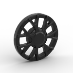 Wheel Cover 7 Spoke Y Shape - for Wheel 18976 #18979a Black 1 KG