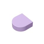 Tile, Round 1 x 1 Half Circle Extended (Stadium) #24246 Lavender