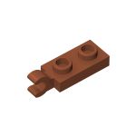 Plate Special 1 x 2 with Clip Horizontal on End #63868 Dark Orange
