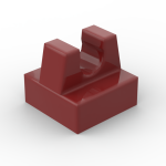 Tile Special 1 x 1 with Clip and Straight Tips #2555 Dark Red 1000 pieces