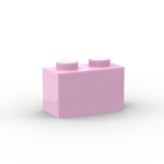Brick 1 x 2 without Bottom Tube #3065 Bright Pink 1 KG