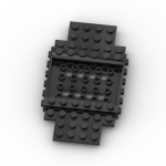 Vehicle Base 6 x 12 x 1 #65634 Black 1000 pieces