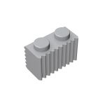 Brick Special 1 x 2 with Grill #2877 Light Bluish Gray 1 KG