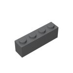 Brick 1 x 4 #3010 Dark Bluish Gray 300 pieces