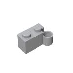 Hinge Brick 1 x 4 [Lower] #3831 Light Bluish Gray 10 pieces