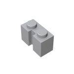 Brick Special 1 x 2 with Groove #4216 Light Bluish Gray 1 KG
