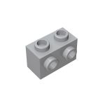 Brick Special 1 x 2 with 2 Studs on 1 Side #11211 Light Bluish Gray 1KG