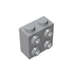 Brick Special 1 x 2 x 1 2/3 with Four Studs on One Side #22885 Light Bluish Gray 1KG